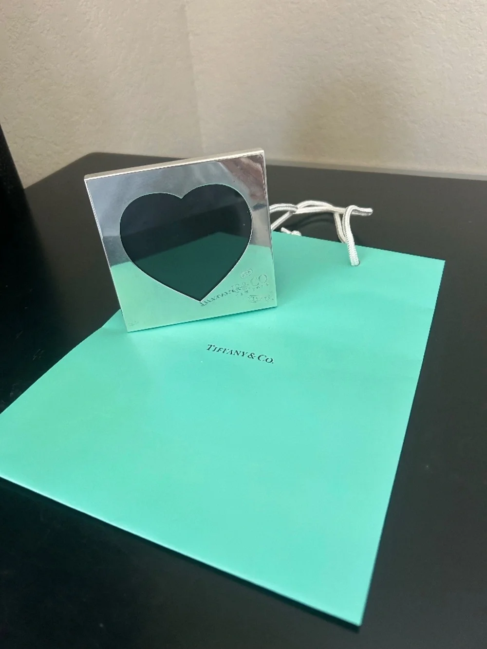 Tiffany & Co. 1837 Collection Sterling Silver Heart Photo Frame. 4x4